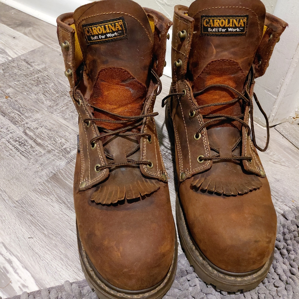 Men’s Brown Leather Work Boots